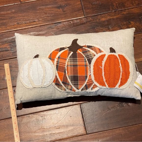 Ashland Bedding Nwt Ashland Fall Decorative White Throw Lumbar Pillow Pumpkins Poshmark